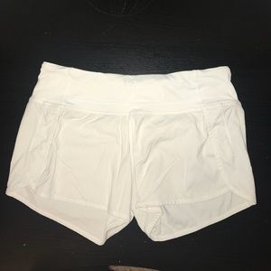 White Lululemon Shorts
